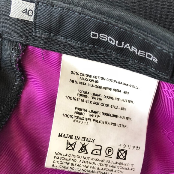 Dsquared Silk Tux Hockney Pant NWOT - Picture 4 of 8